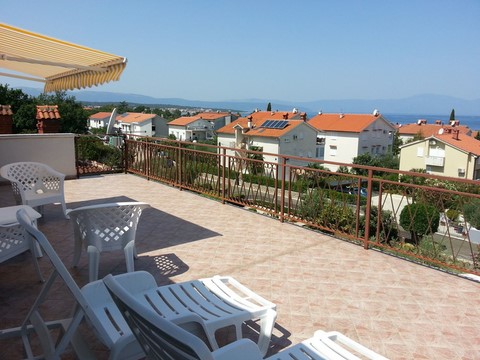 terasa i pogled na Kvarner